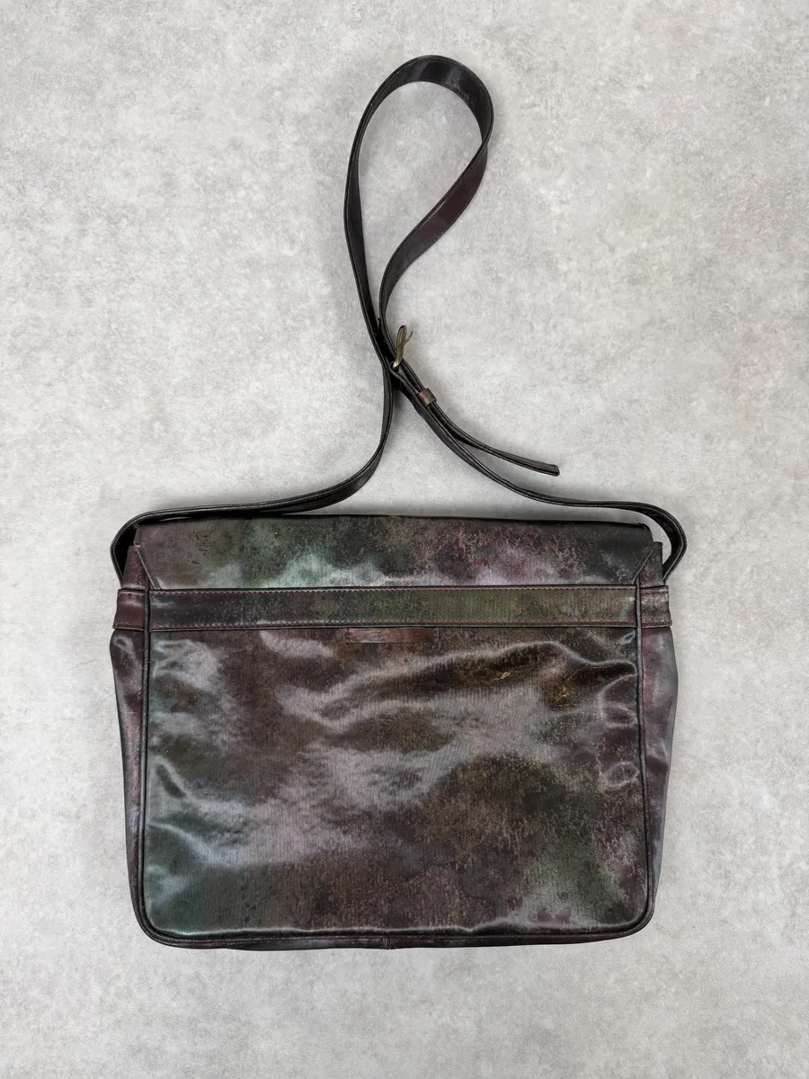 1995 Jean Paul Gaultier World Eroded Satin Shoulder Bag - Image 3