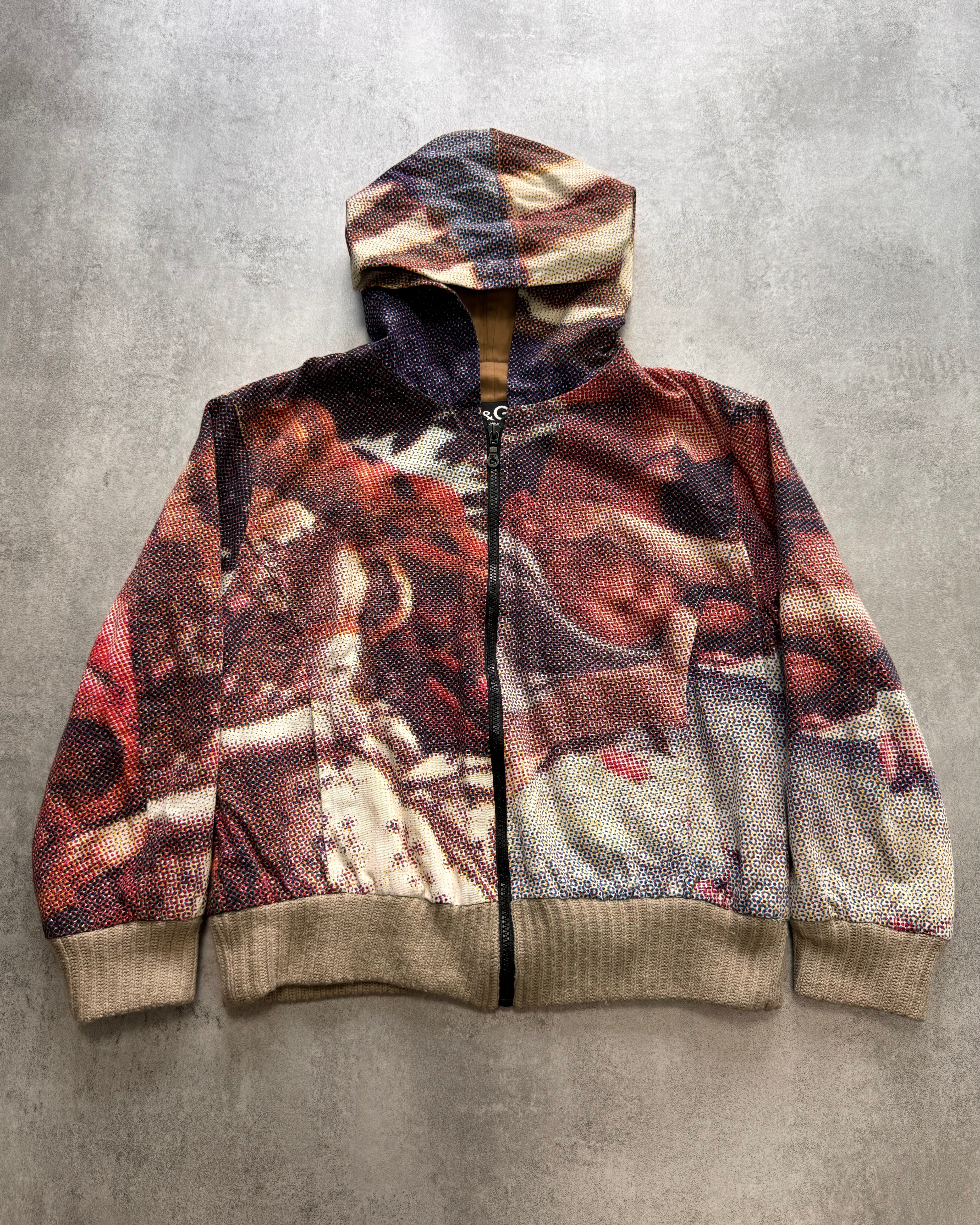 1990s Dolce & Gabbana Venus Zipped Hoodie - Image 2