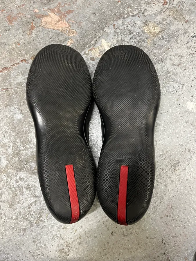 1999 Prada Toblach Black Leather Shoes - Image 5