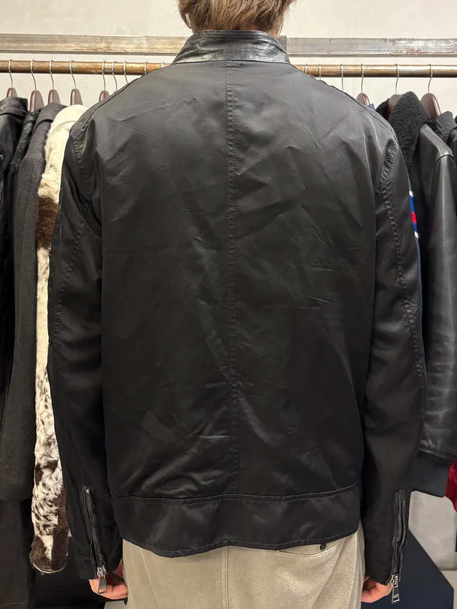 2000 Dolce & Gabbana Black Hybird Nylon Biker Jacket - Image 3