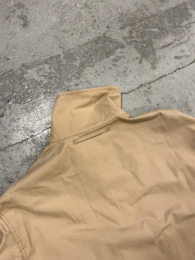 2000 Prada Asymmetrical Zip Contemporary Beige Jacket - Image 10