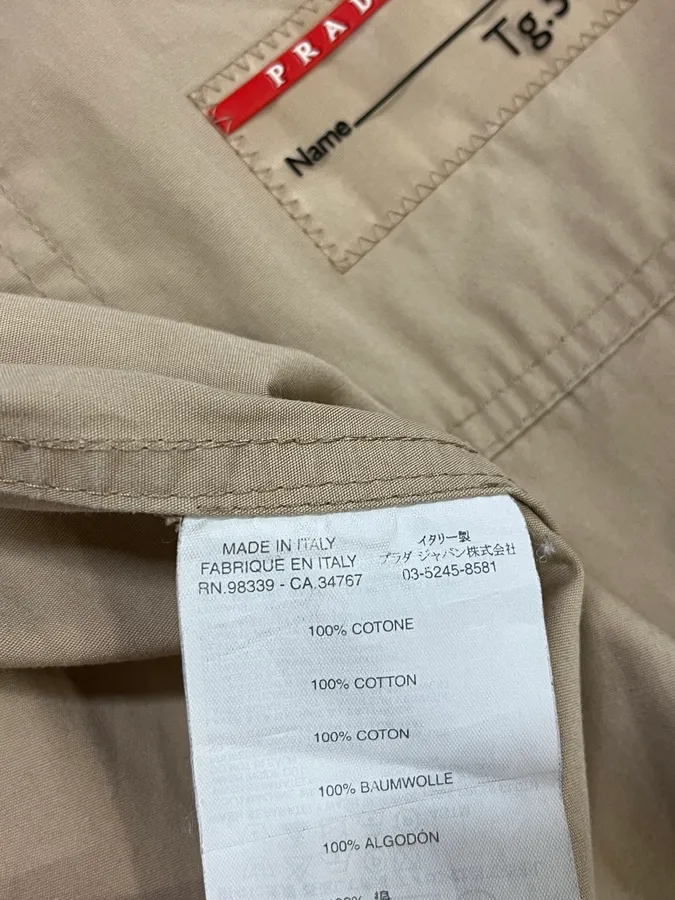 2000 Prada Asymmetrical Zip Contemporary Beige Jacket - Image 13