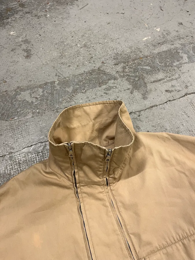 2000 Prada Asymmetrical Zip Contemporary Beige Jacket - Image 8