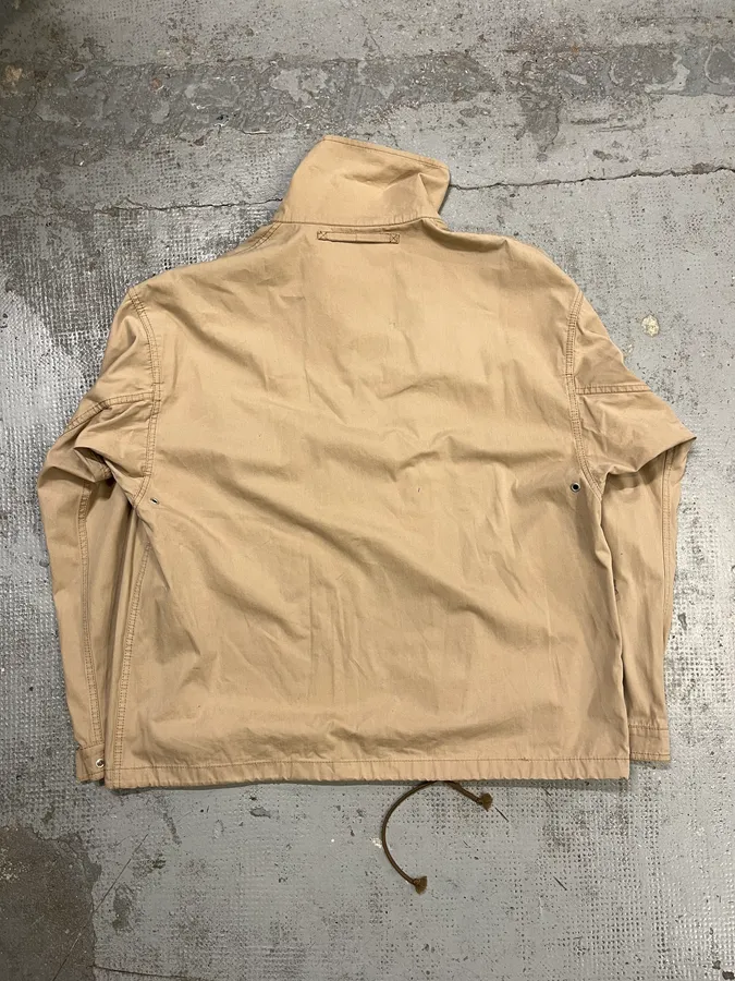 2000 Prada Asymmetrical Zip Contemporary Beige Jacket - Image 9