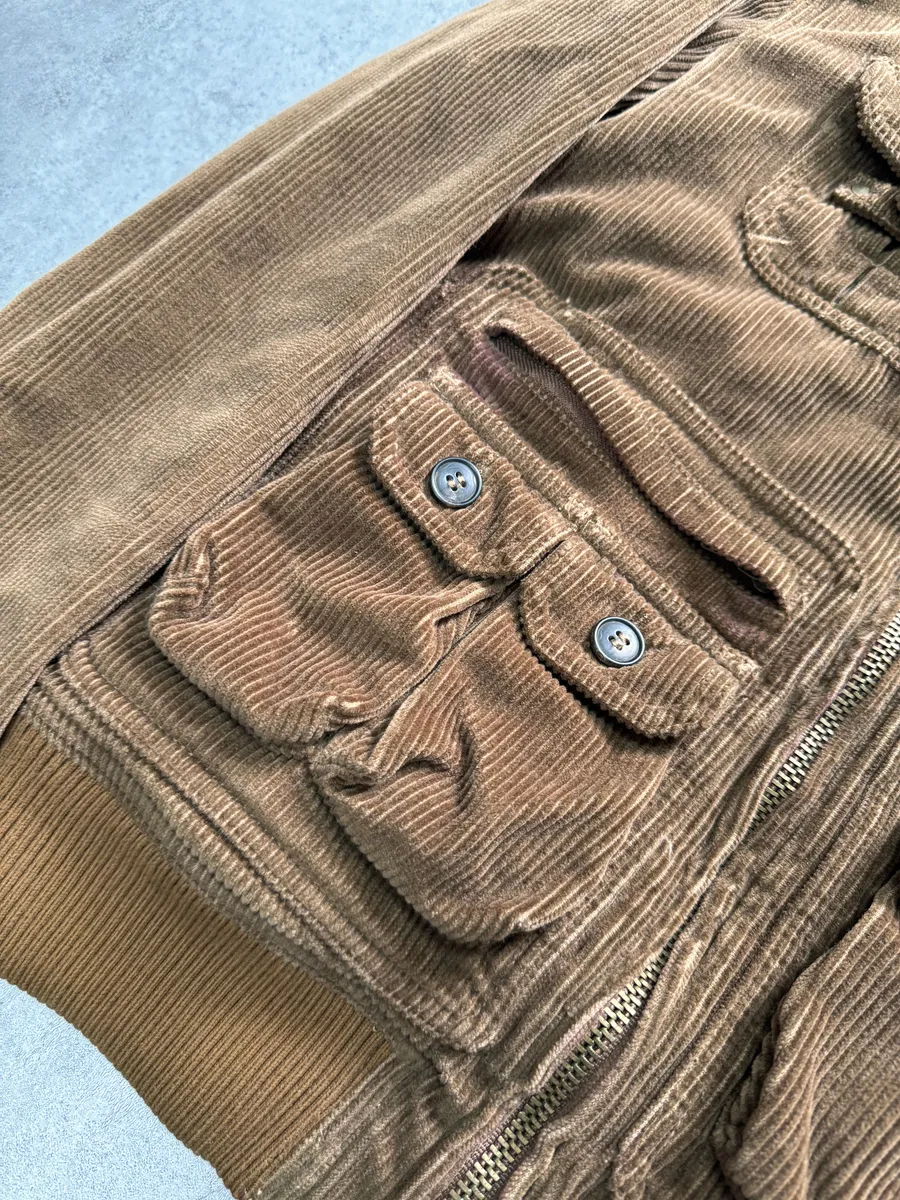 2000s Dolce & Gabbana Hunter Utility Corduroy Jacket - Image 4