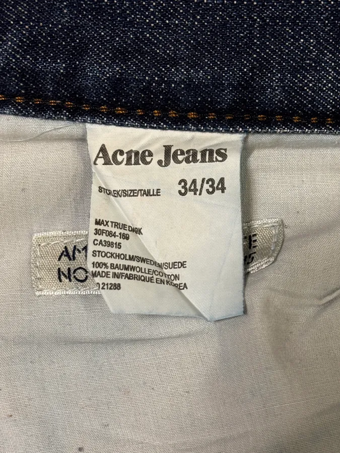2000s Acne Studios Blue Faded Denim Jeans - Image 11