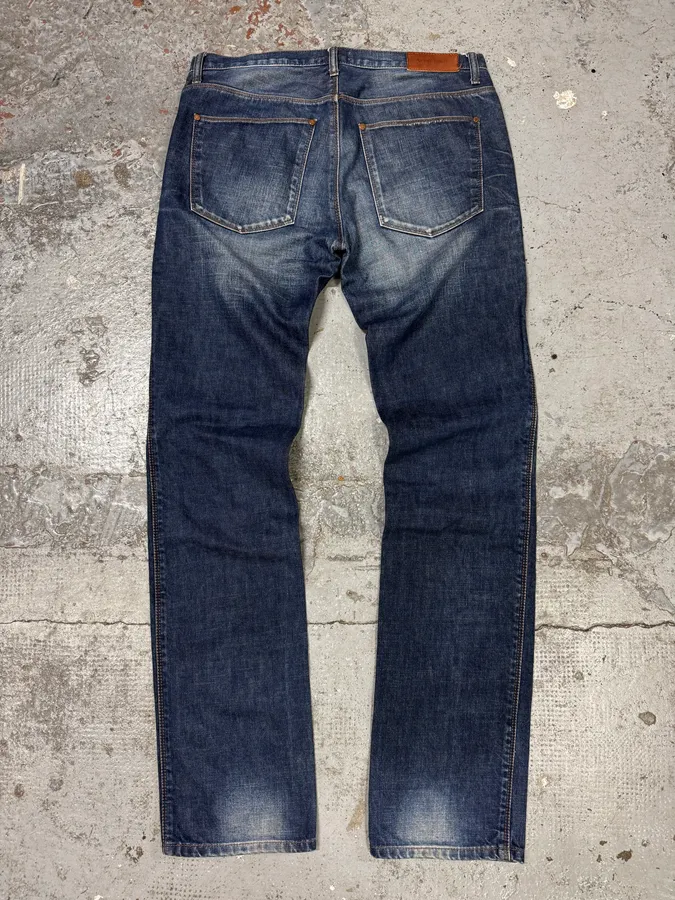 2000s Acne Studios Blue Faded Denim Jeans - Image 4