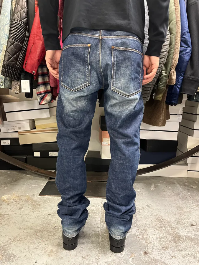 2000s Acne Studios Blue Faded Denim Jeans - Image 5