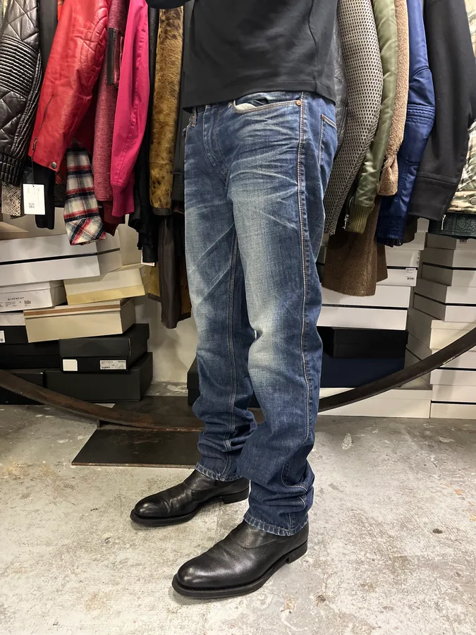 2000s Acne Studios Blue Faded Denim Jeans - Image 7