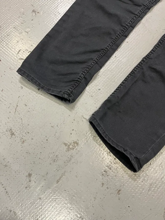 2000s Acne Studios Slim Faded Black Jeans - Image 7