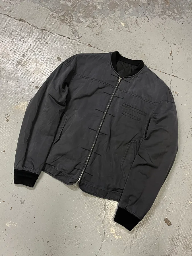 2000s Alexander McQueen Signature Navy Bomber Jacket - Image 5