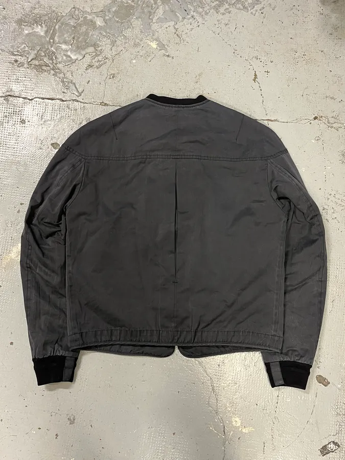 2000s Alexander McQueen Signature Navy Bomber Jacket - Image 6