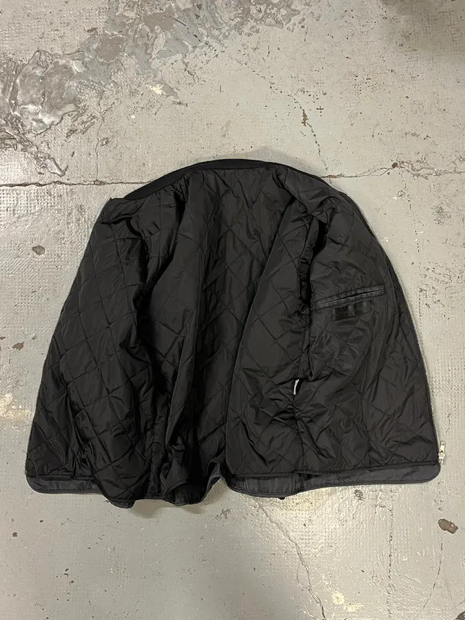 2000s Alexander McQueen Signature Navy Bomber Jacket - Image 8