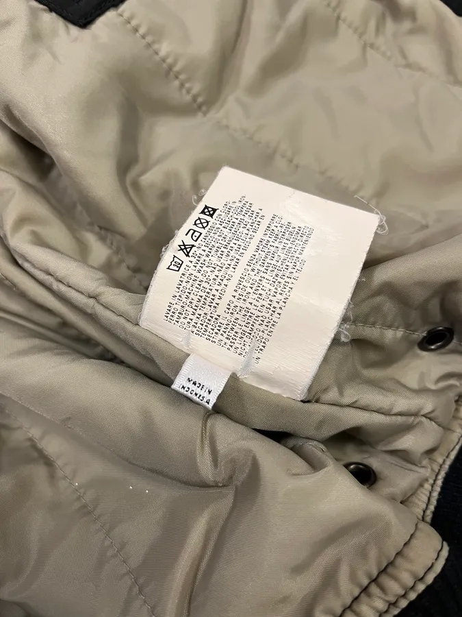 2000s Armani Aero Black Faded Bomber Jacket - Image 11