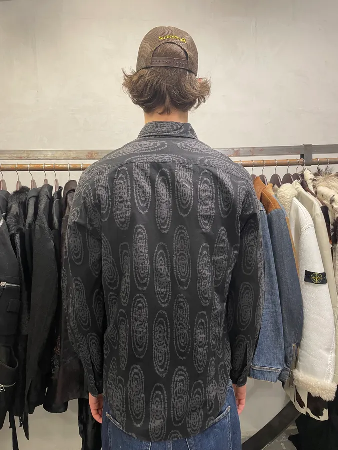 2000s Armani Black Psycho Shirt - Image 3