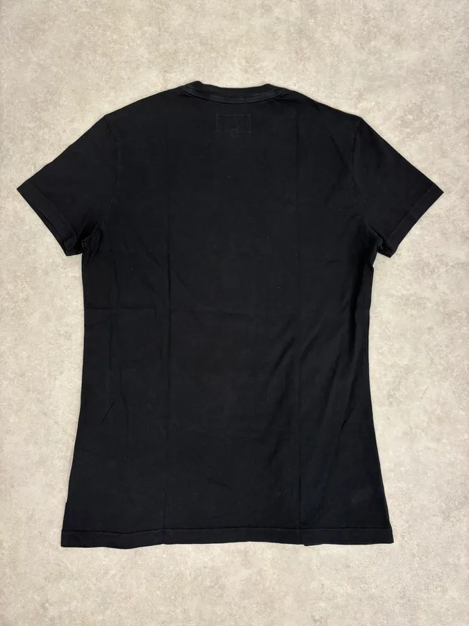 2000s Armani Black Time Tools Print T-Shirt - Image 6