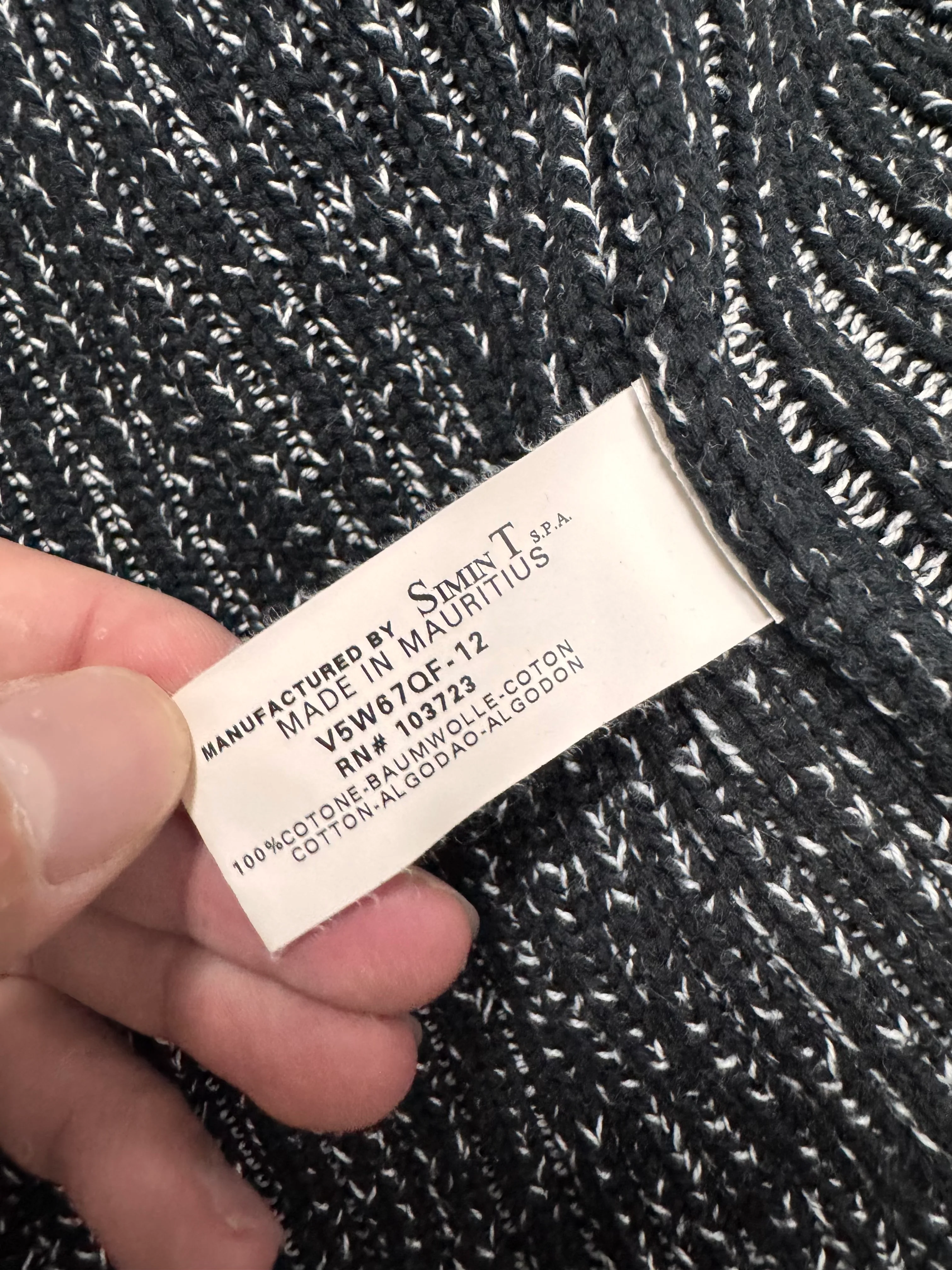 2000s Armani Blue Knitted Buttoned Sweater - Image 6