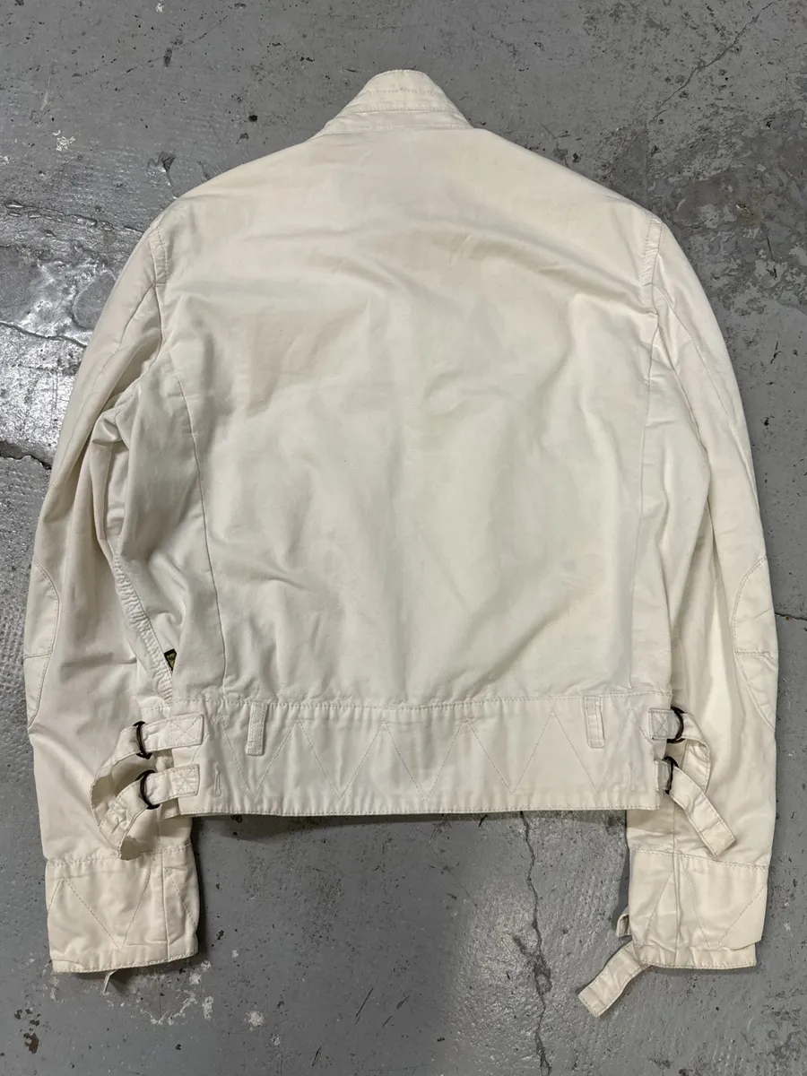 2000s Armani Bondage Light White Jacket - Image 2