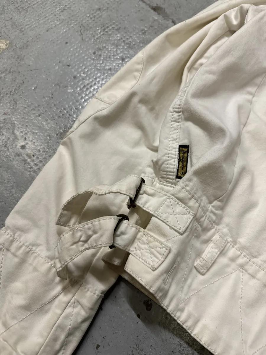 2000s Armani Bondage Light White Jacket - Image 9