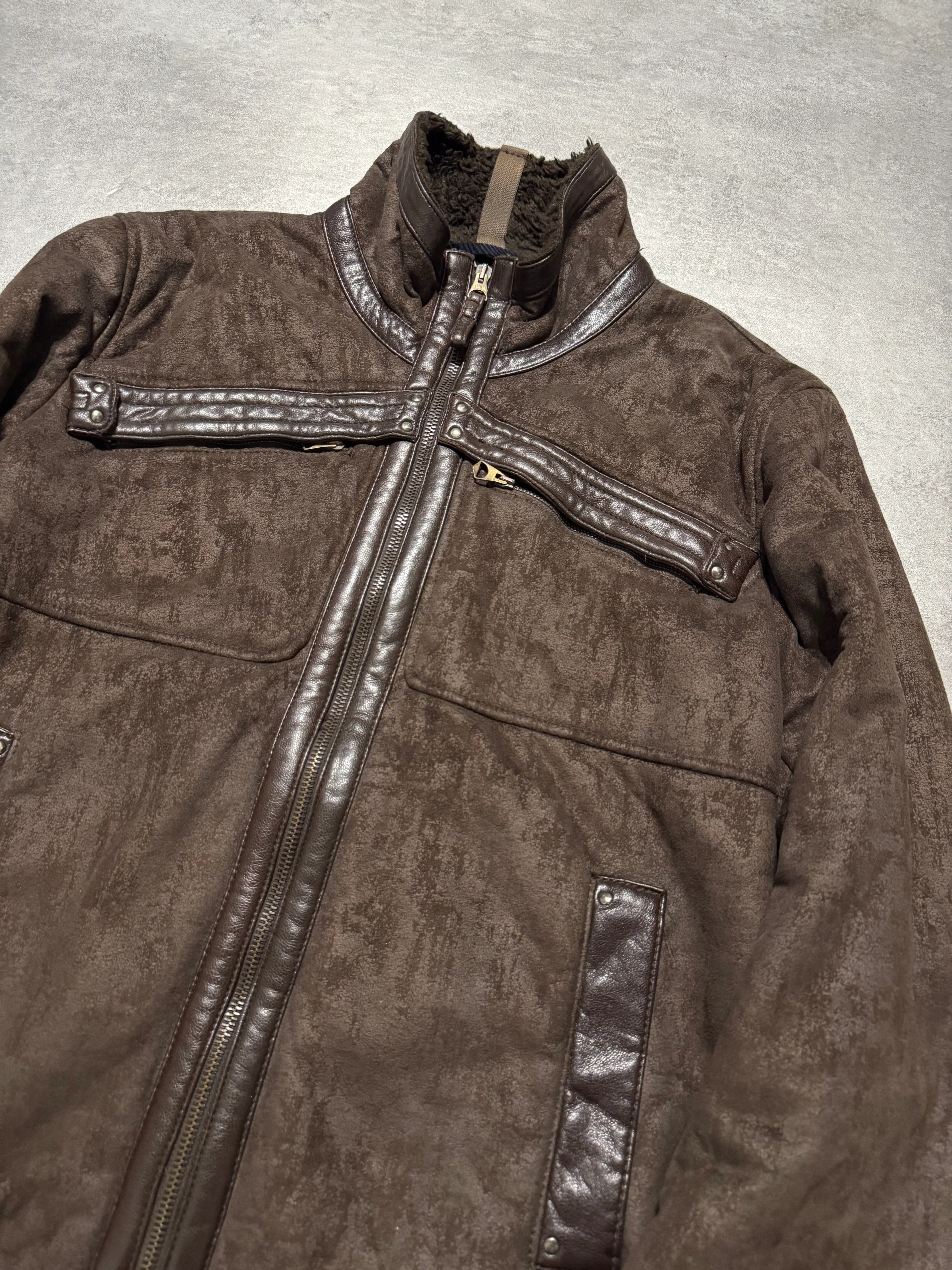 2000s Armani Brown Aged Jacket - Image 3