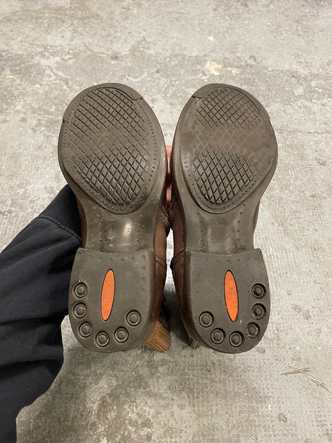 2000s Armani Brown Ankle Biker Leather Boots - Image 10