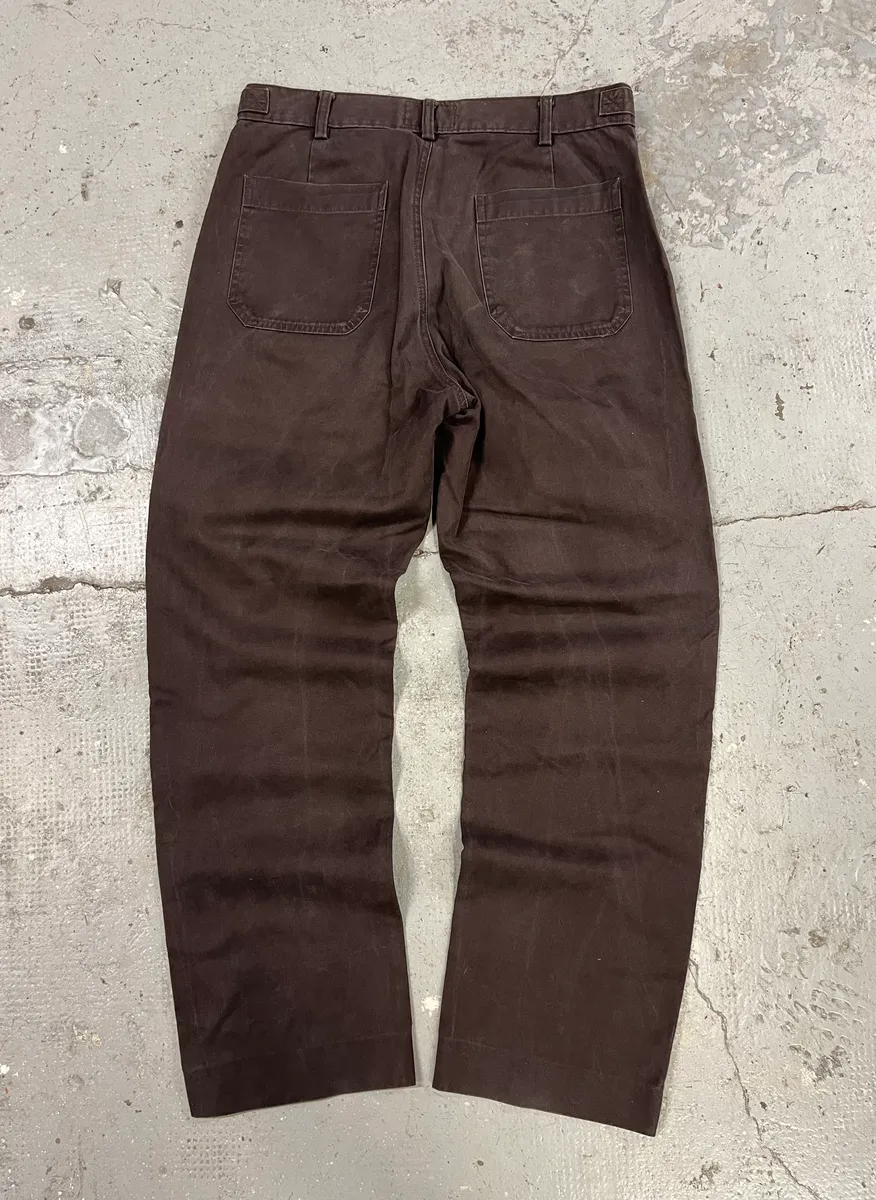 2000s Armani Brown Double Knee Cargo Pants - Image 2