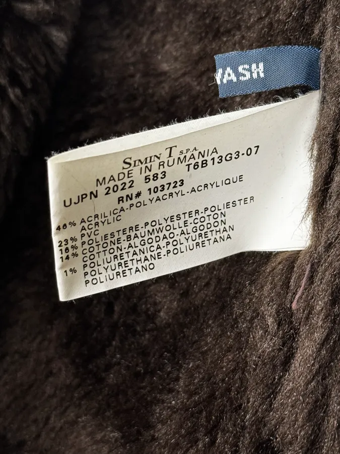 2000s Armani Brown Eco Shearling Leather Jacket - Image 12