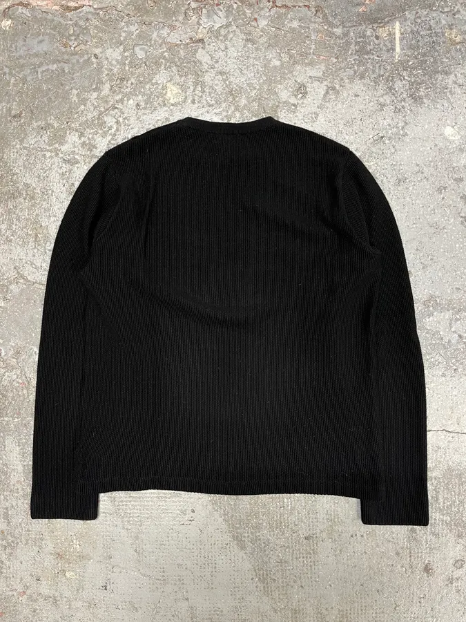 2000s Armani Collezioni Black Wool Sweater - Image 4