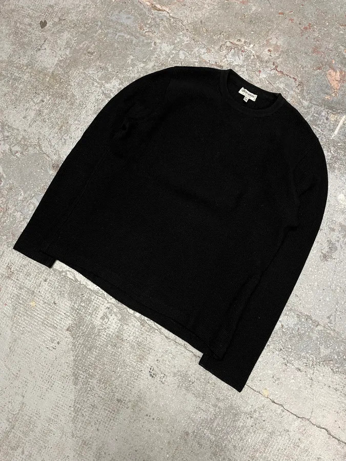 2000s Armani Collezioni Black Wool Sweater - Image 5