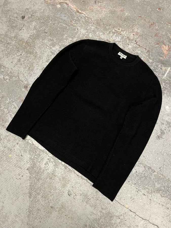 2000s Armani Collezioni Black Wool Sweater - Image 6