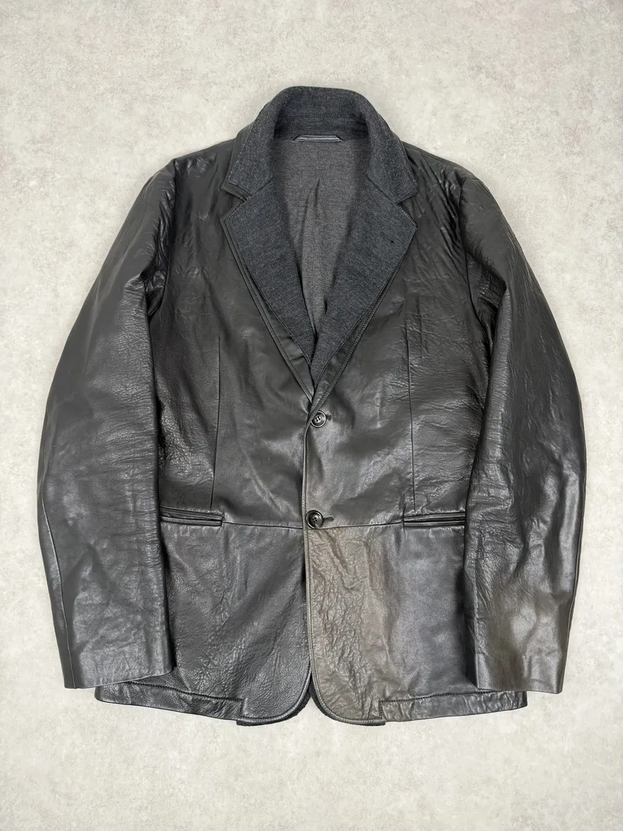 2000s Armani Faded Black Layered Blazer Jacket