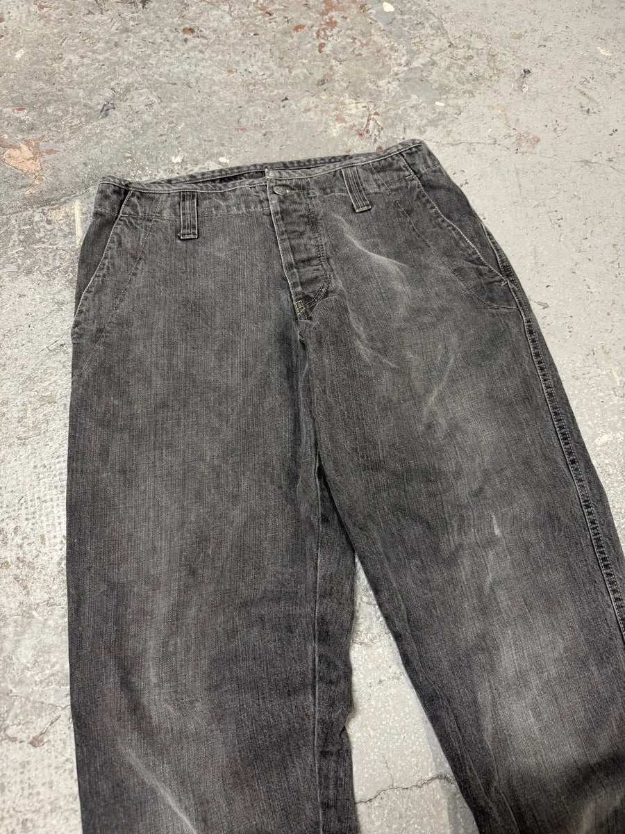 2000s Armani Grey Archive Denim Jeans - Image 7