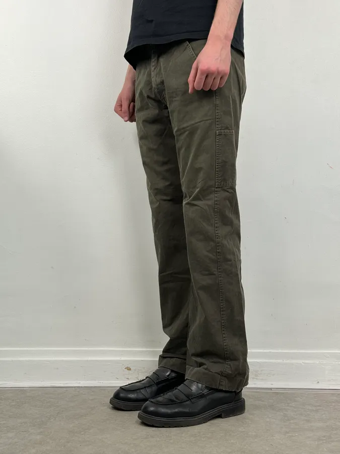 2000s Armani Olive Light Cozy Pants - Image 3