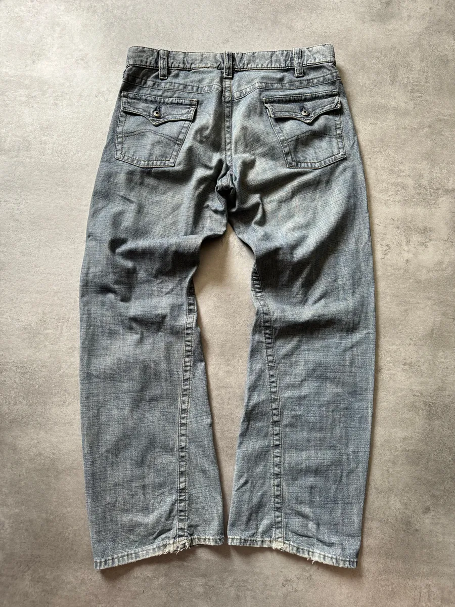 2000s Armani Relaxed Large Straight Jeans - Image 6