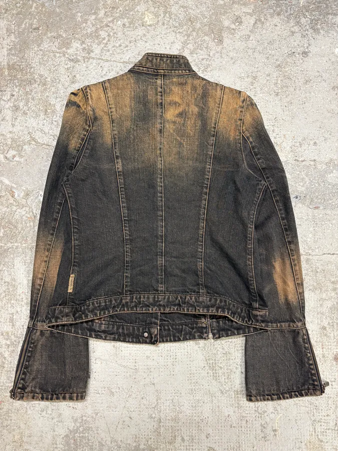 2000s Armani Samurai Denim Jacket - Image 4