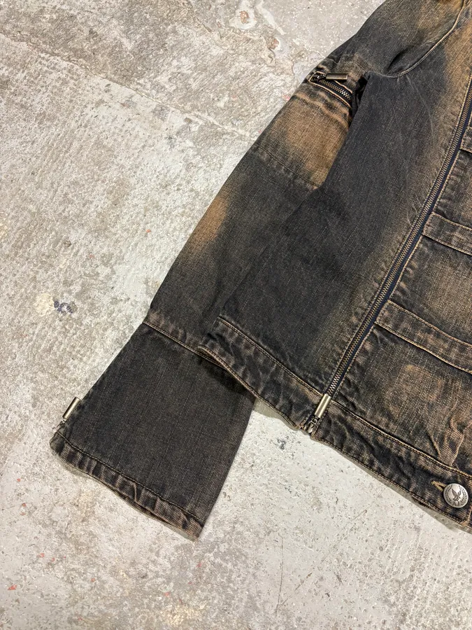 2000s Armani Samurai Denim Jacket - Image 6