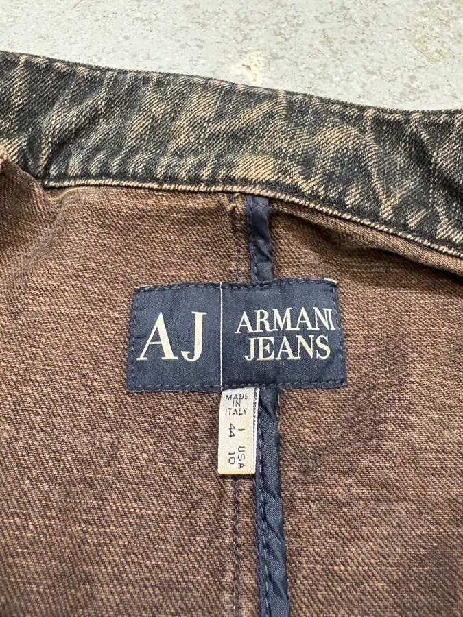 2000s Armani Samurai Denim Jacket - Image 9