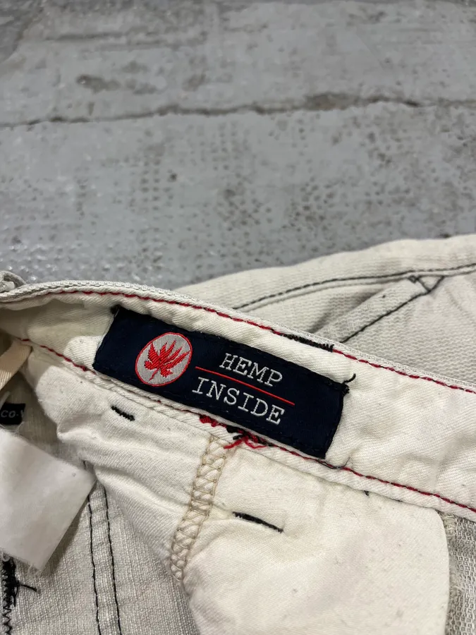 2000s Armani Tweed Light White Cozy Pants - Image 13