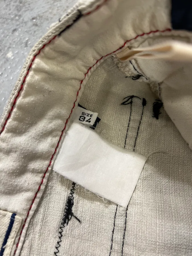 2000s Armani Tweed Light White Cozy Pants - Image 14