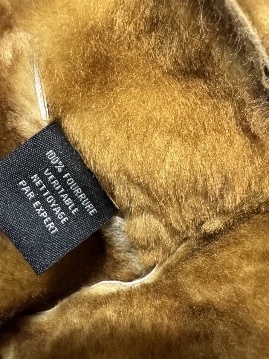 2000s Balmain Asymmetrical Camel Fur Suede Leather Jacket - Image 7