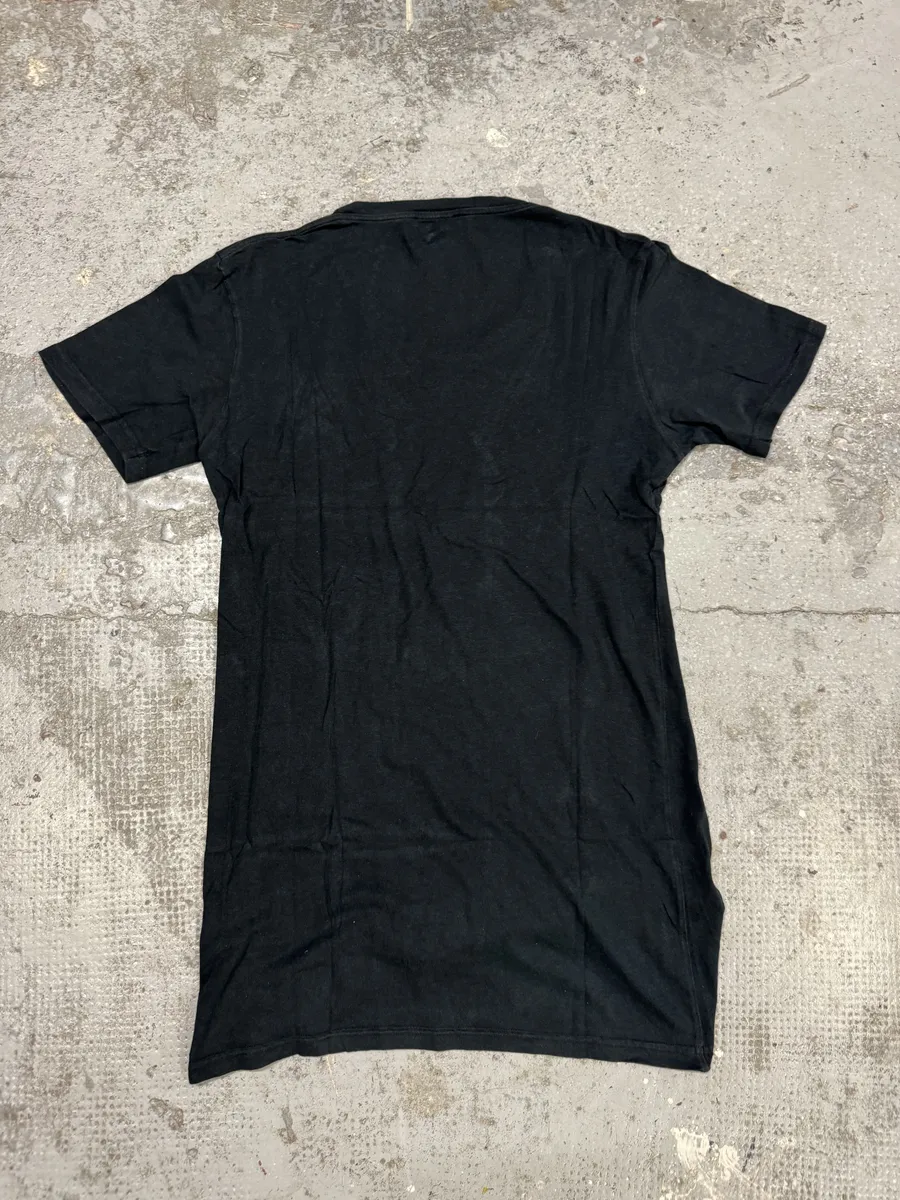 2000s Balmain Black Graphic Elephant T-Shirt - Image 2
