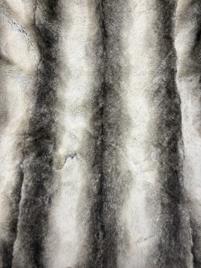 2000s Balmain Gradient Sand Long Fur Coat - Image 8