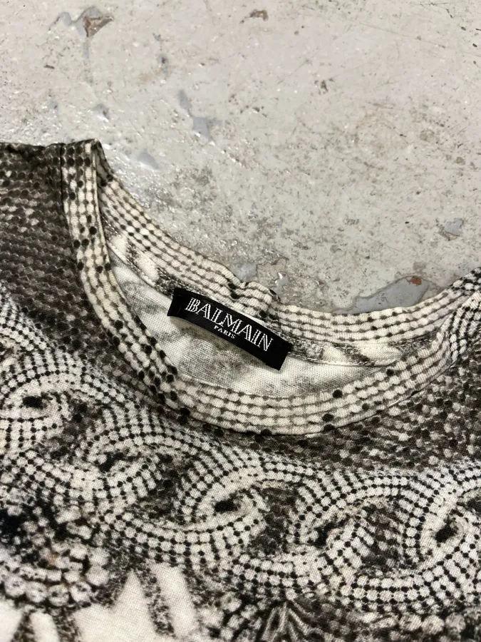 2000s Balmain Prestigious Grey Tank Top - Image 5