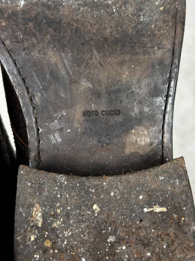 2000s Bikkembergs Brown Leather Army Boots - Image 7
