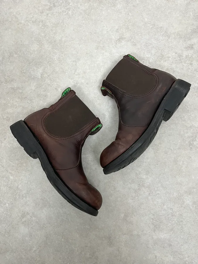2000s Bikkembergs Daily Brown Leather Boots - Image 6