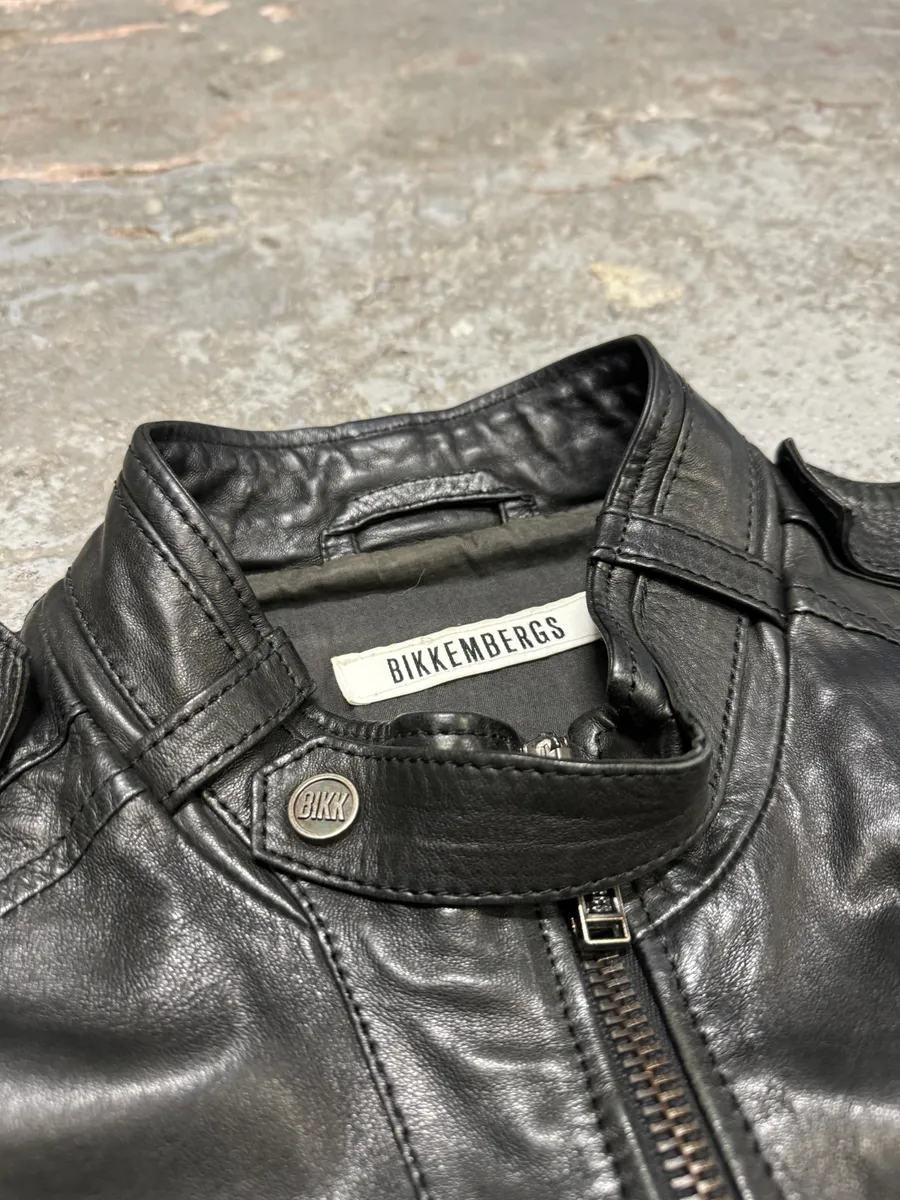 2000s Bikkembergs Hybrid Black Leather Biker Jacket - Image 10