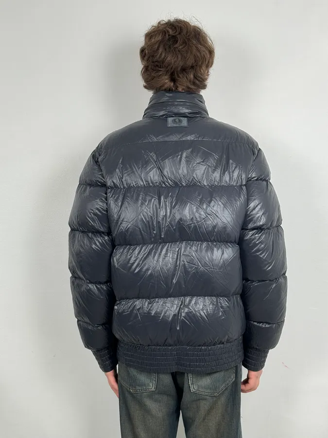 2000s Bikkembergs Navy Extra Puffer Jacket - Image 3
