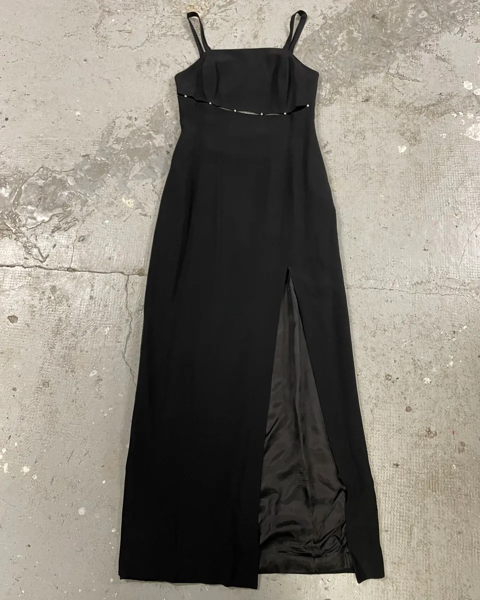 2000s Black Carmen Cinefra Dress - Image 3