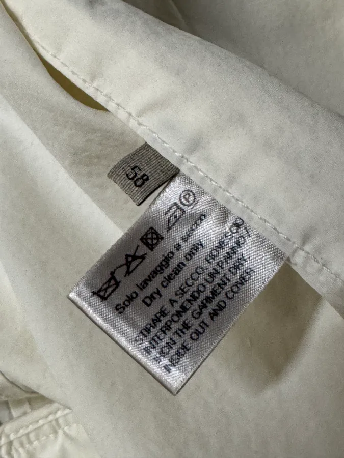 2000s Bottega Veneta White Cargo Jacket - Image 10