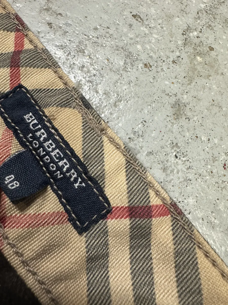 2000s Burberry Brown Signature Regular Pants - Image 12
